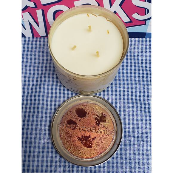 BBW Iced Lemon Pound Cake Butterfly Jar Large 3 Wick Candle Home Fragrance Decor - Picture 2 of 3